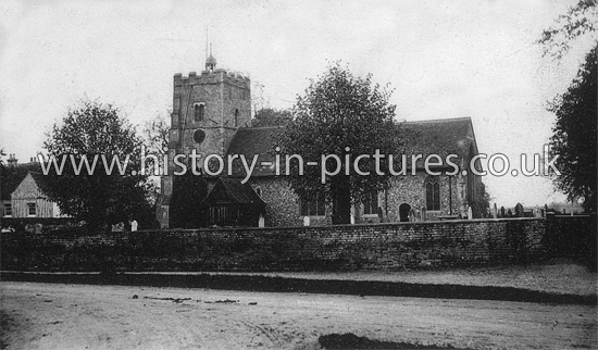 St. Martin's Church, Little Waltham, Essex. c.1905